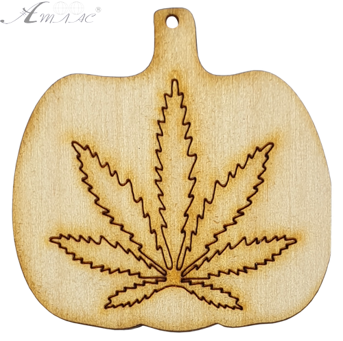 Фигурка фанерная - Тыква с листьями 5 x 5 см AS-4628, В-0206 Фигурка фанерная - Тыква с листьями 5 x 5 см AS-4628, В-0206