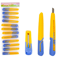 Нож канцелярский 9 мм пластик  01578