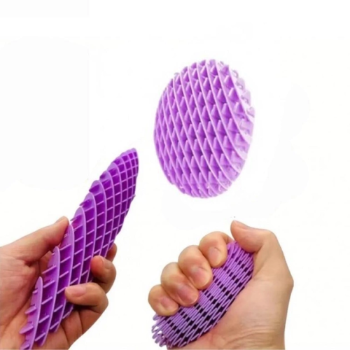 Игрушка Червяк телескопический Антистресс трансформер желтый 22 см  13578 фото 2