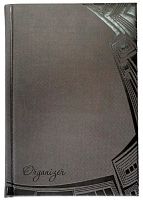 Блокнот Б А5 кожзаменитель, рельефные квадраты, цвет темный, однотонный WB-5257