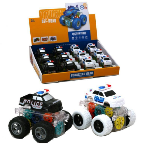 Игрушка Машинка Джип Police Белый инерционный 9 см 401-08 фото 2