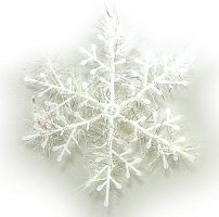 Набір декоративних сніжинок 3 штуки 16 см  0645-16