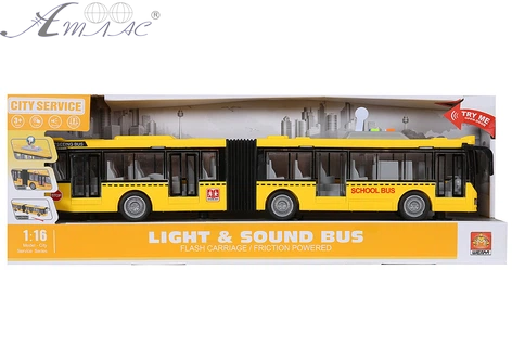 Іграшка Машинка City Service Автобус гармошка зі світлом, двері відчиняються, 43 см WY913А фото 2 Іграшка Машинка City Service Автобус гармошка зі світлом, двері відчиняються, 43 см WY913А фото 2
