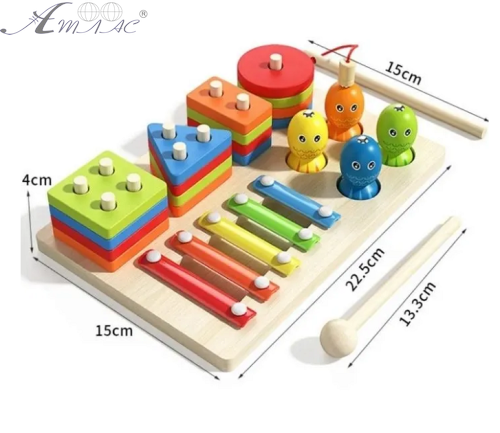Іграшка Дерев'яна Дошка Гео-Мелодії Монтесорі  MD0855 фото 2