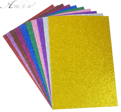 Фоамиран самоклеящийся с блестками Набор А4 10 цветов 1,5 мм 02183 Фоамиран самоклеящийся с блестками Набор А4 10 цветов 1,5 мм 02183