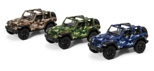 Игрушка Модель Kinsmart, Jeep Wrangler Cabrio хаки  KT5420WA