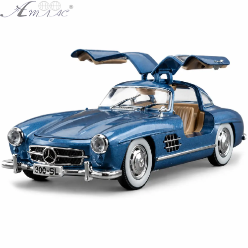 Машинка Автоексперт Mercedes-Benz 300SL 1954 блакитна 21см двері світло звук 1728-18 Машинка Автоексперт Mercedes-Benz 300SL 1954 блакитна 21см двері світло звук 1728-18