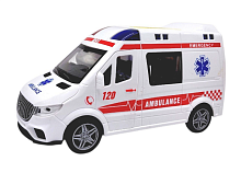 Іграшка Машинка Швидка Допомога  з димом інерційна 17 см  YM-9930F
