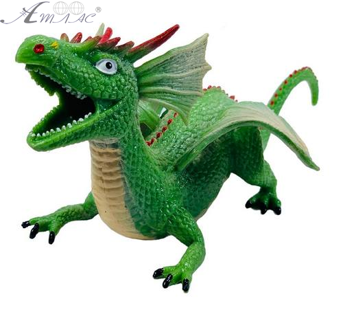 Игрушка Силиконовая тянучка Дракон большой Зеленый светлый 22см 03456 Игрушка Силиконовая тянучка Дракон большой Зеленый светлый 22см 03456