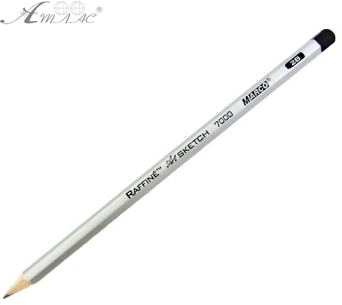 Олівець графітний Marсо м'який 2 B шестигранний Raffine FM7000DM-12CB 2В Олівець графітний Marсо м'який 2 B шестигранний Raffine FM7000DM-12CB 2В