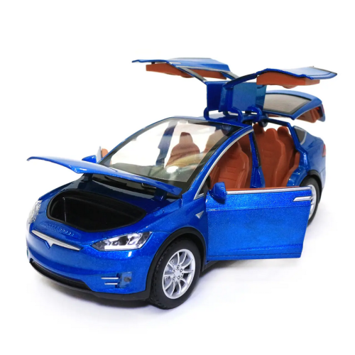 Машинка Автосвіт Tesla Model X Синяя 21см  AP2048 фото 2