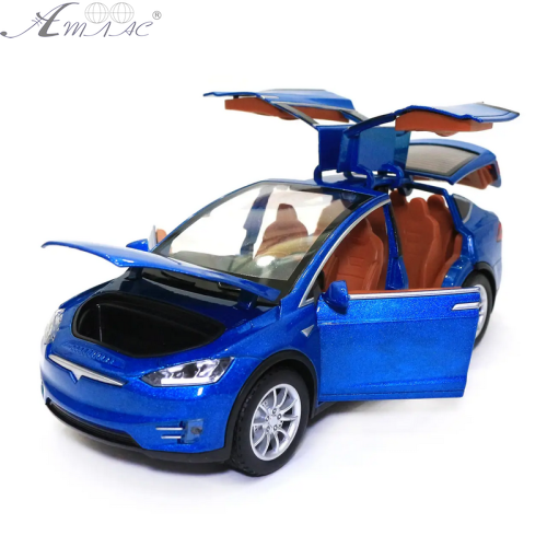 Машинка Автосвіт Tesla Model X Синя 21см  AP2048 фото 2