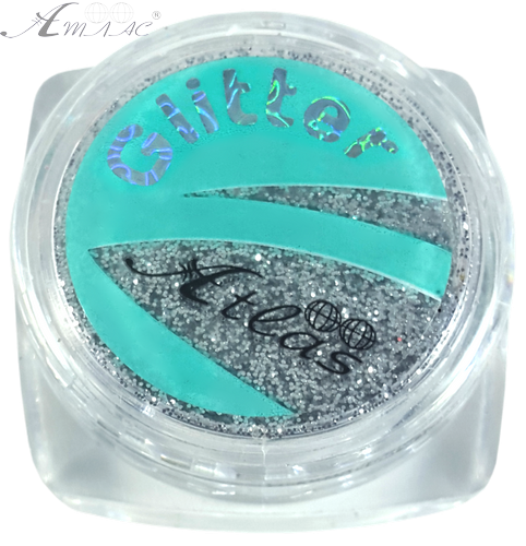 Блискітки (Гліттер) дрібні Атлас 2 гр - Срібло AS-2313