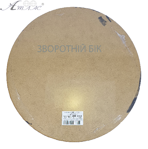 ДВП ЧОРНЕ кругле ґрунтоване d= 35см чорний грунт з 1 сторони  AS-8056 фото 2