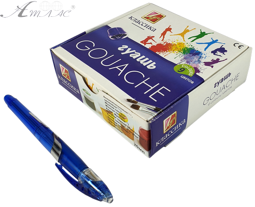 Гуашь набор Луч - Классика 6 цветов 20мл фото 2 Гуашь набор Луч - Классика 6 цветов 20мл фото 2