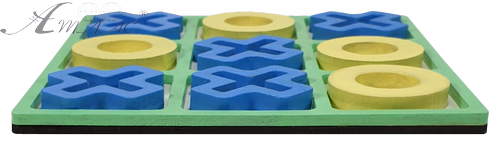 Хрестики - Нолики ФАРБОВАНІ з фанери 14 х 14 см  AS-7131 фото 3