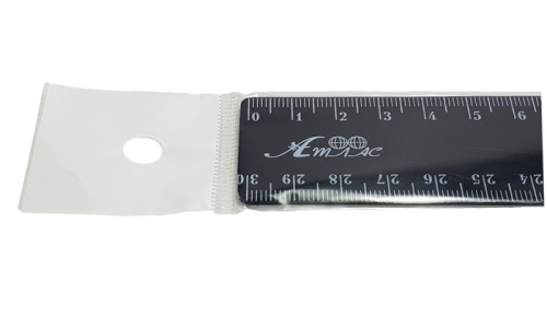 Линейка 30 см Черная пластик в упаковке AS-0608 фото 2