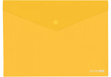 Папка на кнопке В5 Economix желтая фактура глянец 180мкм  E31302-05