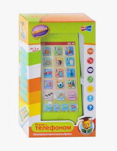 Игрушка Телефон обучающий звук, музыка 15 см  82032RE-3