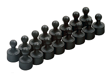 Магнит неодимовый Пешка для доски 12х20мм 1шт Чорный  06412