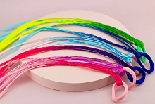 Іграшка Кіски плетені яскраві 40 см на гумці  16514