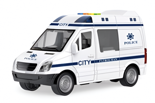 Игрушка Машинка Полиция 22см инерционная свет звук  WY590F