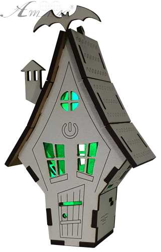 Домик с подсветкой № 17/2 свет - Медленное трехцветное переключение, сенсорный выключатель, МДФ AS-5527, Е-026 фото 4 Домик с подсветкой № 17/2 свет - Медленное трехцветное переключение, сенсорный выключатель, МДФ AS-5527, Е-026 фото 4