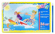 Олівці кольорові Marco Colorite 36 кольорів шестигранні в металевому пеналі 1100-36TN