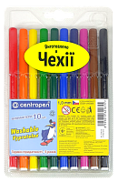 Фломастеры Centropen 10 цветов Washable 1 мм отстирывается 7790/10