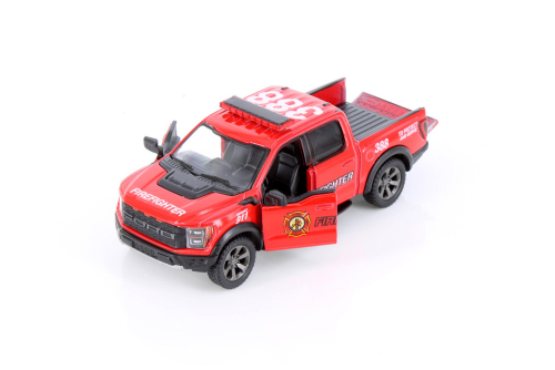 Машинка Kinsmart Ford F-150 Raptor Firefihter 388 пожарная  KT5436WPR фото 2