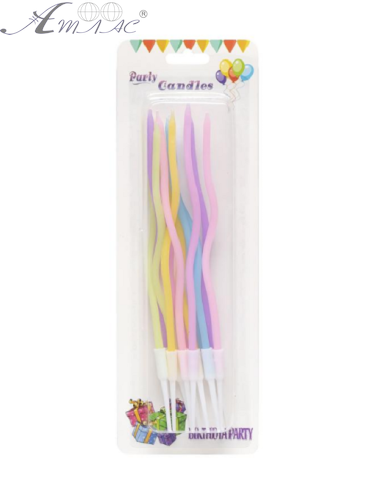 Свечи неоновые набор, 12 шт свечек, 12 шт держателей, 15см в блистере 1050 Свечи неоновые набор, 12 шт свечек, 12 шт держателей, 15см в блистере 1050