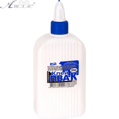 Клей ПВА 200 мл КіП, євро-ковпачок  01970   