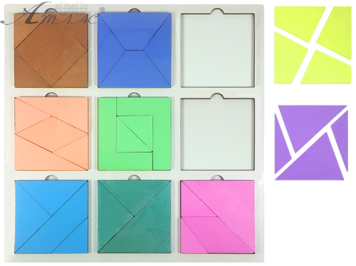 Игрушка развивающая Головоломка Сложи Квадрат покрашенная, второй уровень сложности AS-7158 фото 2 Игрушка развивающая Головоломка Сложи Квадрат покрашенная, второй уровень сложности AS-7158 фото 2