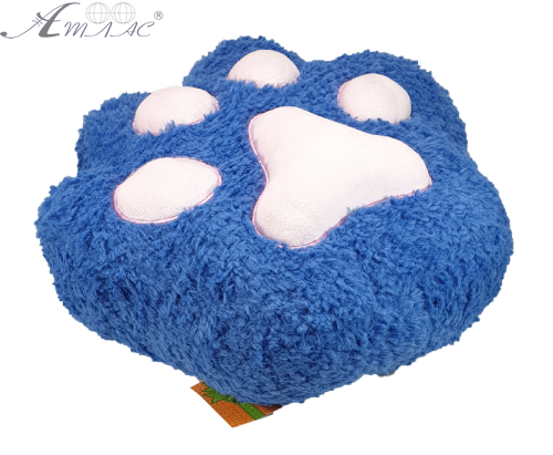 Игрушка мягкая подушка оттиск лапки Синий 30 х 25 х 15 см 00976 фото 2 Игрушка мягкая подушка оттиск лапки Синий 30 х 25 х 15 см 00976 фото 2