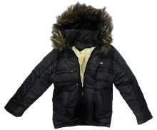 Куртка зимня для хлопчика, підліткова, р.32-34 Champions чорна 13193