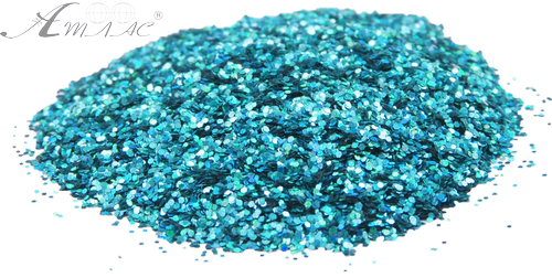 Блестки (Глиттер) большие Голографические Атлас 3 гр - Бирюза AS-2451 фото 2