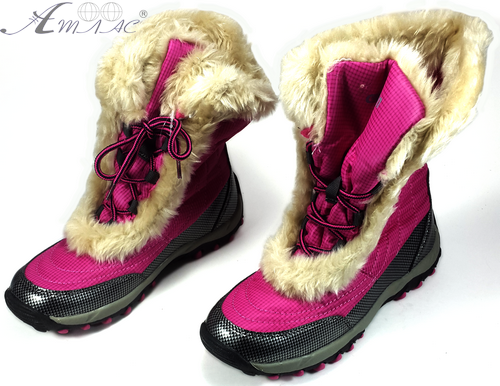 Сапоги на меху Giolan розовые, лакированные р. 31-36 14-GY340 Сапоги на меху Giolan розовые, лакированные р. 31-36 14-GY340