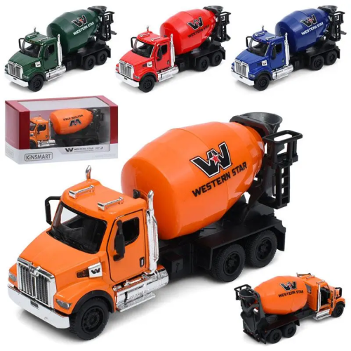 Машинка Kinsmart Western Star 47X грузовик Бетономешалка  KT11001W