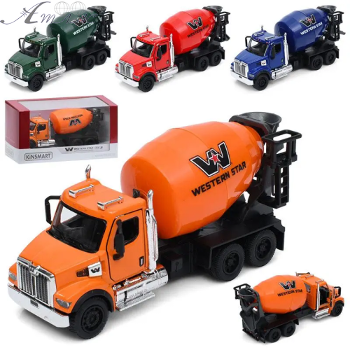 Машинка Kinsmart Western Star 47X вантажівка Бетонозмішувач KT11001W Машинка Kinsmart Western Star 47X вантажівка Бетонозмішувач KT11001W