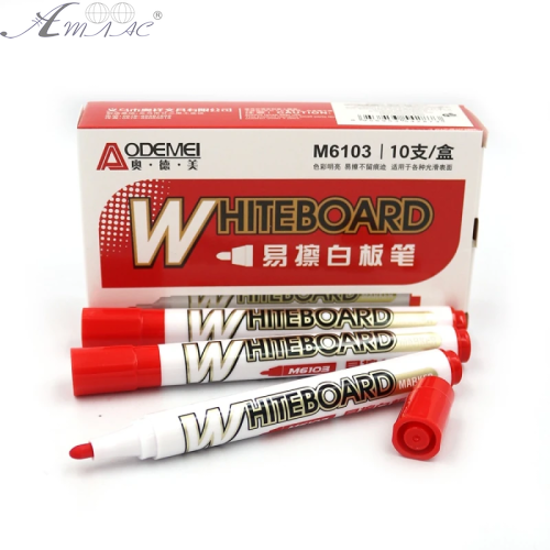 Маркер сухостиральний Aodemei круглий червоний M6103RD