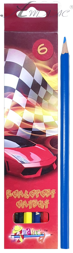 Карандаши цветные 6 цветов Незнайка 081900 фото 2 Карандаши цветные 6 цветов Незнайка 081900 фото 2