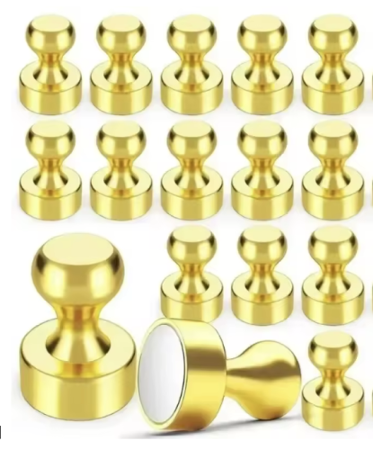 Магнит неодимовый пешка металл 12х16мм Желтая 1шт  06469