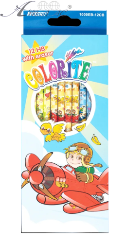 Олівець графітний Marсо 12 шт HB круглий поштучно Colorite 1000EB-12CB