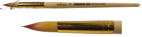 Пензлик нейлон Круглий № 9 JO *2354 Пензлик нейлон Круглий № 9 JO *2354