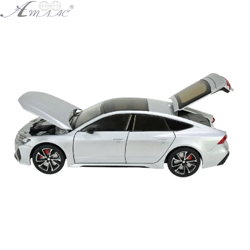 Машинка Автопром Audi RS7 Sportback срібляста метал світло звук 20см  AP7754 фото 3
