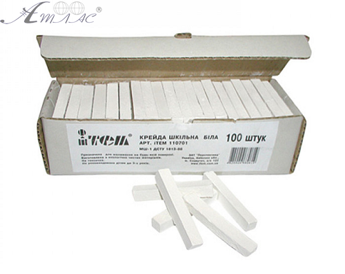 Мелки белые Item 100 шт 10 х 10 х 90 мм 110701 Мелки белые Item 100 шт 10 х 10 х 90 мм 110701