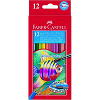 Карандаши акварельные цветные Faber Castell 12 цветов шестигранные  114413