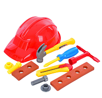 Игрушка Набор инструментов с каской в сетке  SPS818-8-9