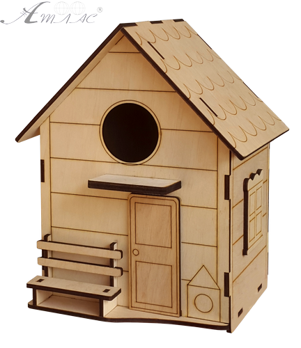 Скворечник № 6 домик со скамейкой, 21 х 17.5 х 25 см AS-4355 Скворечник № 6 домик со скамейкой, 21 х 17.5 х 25 см AS-4355