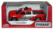 Машинка модель Kinsmart, Chevrolet Silverado Police / Firefighter KT5381WPR